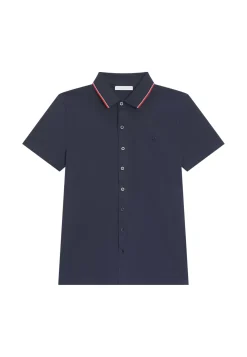 Maison Montagut Chemises>Chemise Manches Courtes En Coton Jersey - Baccara