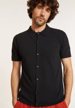 Maison Montagut Chemises>Chemise Manches Courtes En Coton Brosse - Dominique