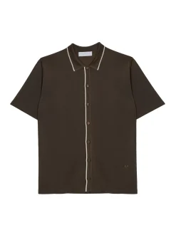 Maison Montagut Chemises>Chemise Manches Courtes En Fil Lumiere - Roman
