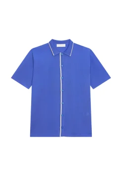Maison Montagut Chemises>Chemise Manches Courtes En Fil Lumiere - Roman