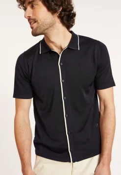 Maison Montagut Chemises>Chemise Manches Courtes En Fil Lumiere - Roman