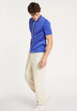 Maison Montagut Chemises>Chemise Manches Courtes En Fil Lumiere - Roman