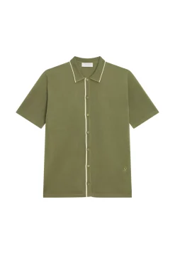 Maison Montagut Chemises>Chemise Manches Courtes En Fil Lumiere - Roman