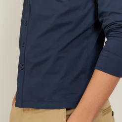 Maison Montagut Chemises>Chemise Manches Longues En Coton Jersey - Baggy