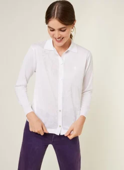 Maison Montagut Chemisiers>Chemise Manches Longues En Fil Lumiere - Emeline
