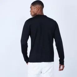 Maison Montagut Chemises>Chemise Manches Longues En Fil Lumiere - Lazar Noir