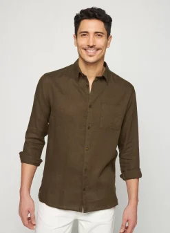 Maison Montagut Chemises>Chemise Manches Longues En Lin - Robin