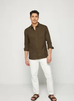Maison Montagut Chemises>Chemise Manches Longues En Lin - Robin