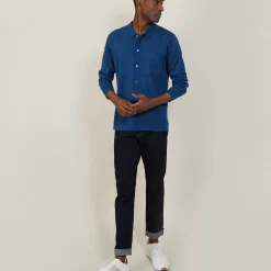 Maison Montagut Chemises>Chemise Manches Longues En Lin Cachemire - Bazar