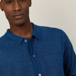 Maison Montagut Chemises>Chemise Manches Longues En Lin Cachemire - Bazar