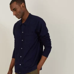Maison Montagut Chemises>Chemise Manches Longues En Lin Cachemire - Bazar