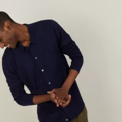 Maison Montagut Chemises>Chemise Manches Longues En Lin Cachemire - Bazar