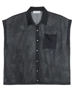 Maison Montagut T-Shirts>Chemisier Manches Courtes Effet Irrise - Stacy