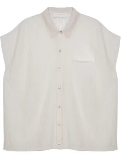 Maison Montagut T-Shirts>Chemisier Manches Courtes Effet Irrise - Stacy