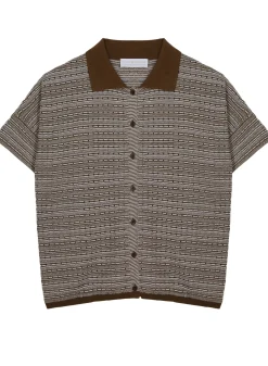 Maison Montagut T-Shirts>Chemisier Manches Courtes En Coton Bio - Sierita
