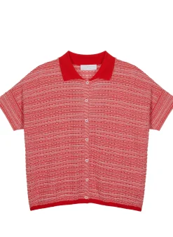 Maison Montagut T-Shirts>Chemisier Manches Courtes En Coton Bio - Sierita