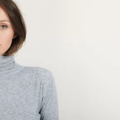 Maison Montagut T-Shirts>Col Roule En Bambou Cachemire - Bianca