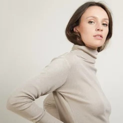Maison Montagut T-Shirts>Col Roule En Bambou Cachemire - Bianca
