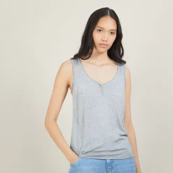 Maison Montagut T-Shirts>Debardeur En Bambou Cachemire - Bonnie