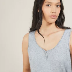 Maison Montagut T-Shirts>Debardeur En Bambou Cachemire - Bonnie
