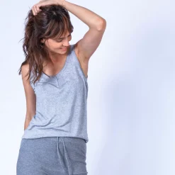 Maison Montagut T-Shirts>Debardeur En Bambou Cachemire - Olympe