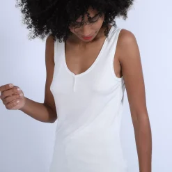 Maison Montagut T-Shirts>Debardeur En Bambou Cachemire - Olympe