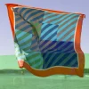 Maison Montagut Accessoires>Foulard 100% Soie - Florine Bleu Moyen