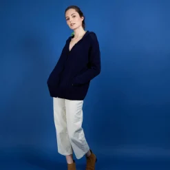 Maison Montagut Vestes Et Gilets>Gilet A Capuche - Baroque