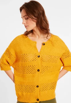 Maison Montagut Vestes Et Gilets>Gilet Ajoure En Coton Et Lin - Maylisse