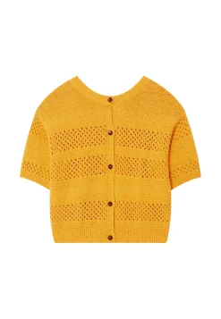 Maison Montagut Vestes Et Gilets>Gilet Ajoure En Coton Et Lin - Maylisse