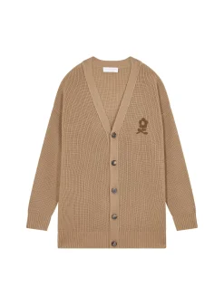 Maison Montagut Vestes Et Gilets>Gilet Ample Boutone Avec Logo En Laine Merinos - Frederic