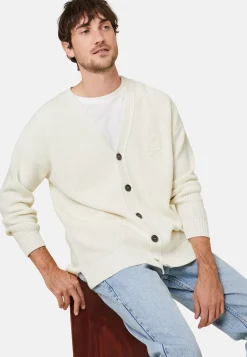 Maison Montagut Vestes Et Gilets>Gilet Ample Boutone Avec Logo En Laine Merinos - Frederic