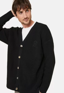 Maison Montagut Vestes Et Gilets>Gilet Ample Boutone Avec Logo En Laine Merinos - Frederic