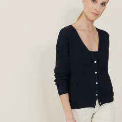 Maison Montagut Vestes Et Gilets>Gilet A Poches En Lin Flamme - Beaute