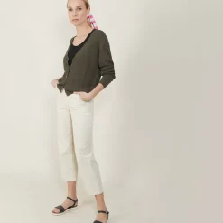 Maison Montagut Vestes Et Gilets>Gilet A Poches En Lin Flamme - Beaute