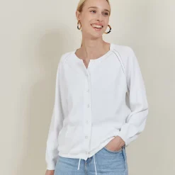 Maison Montagut Vestes Et Gilets>Gilet Avec Cordon En Coton - Aniss