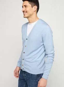 Maison Montagut Vestes Et Gilets>Gilet Boutonne Avec Logo En Laine Merinos - Etienne