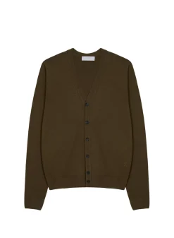 Maison Montagut Vestes Et Gilets>Gilet Boutonne Avec Logo En Laine Merinos - Etienne