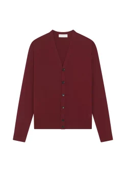 Maison Montagut Vestes Et Gilets>Gilet Boutonne Avec Logo En Laine Merinos - Etienne