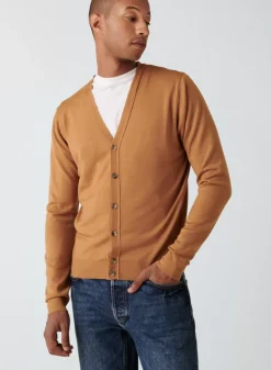 Maison Montagut Vestes Et Gilets>Gilet Boutonne Avec Logo En Laine Merinos - Etienne