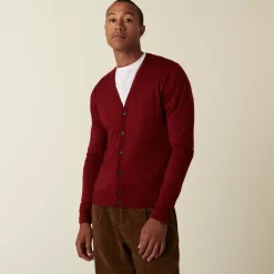 Maison Montagut Vestes Et Gilets>Gilet Boutonne Avec Logo En Laine Merinos - Etienne