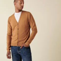 Maison Montagut Vestes Et Gilets>Gilet Boutonne Avec Logo En Laine Merinos - Etienne