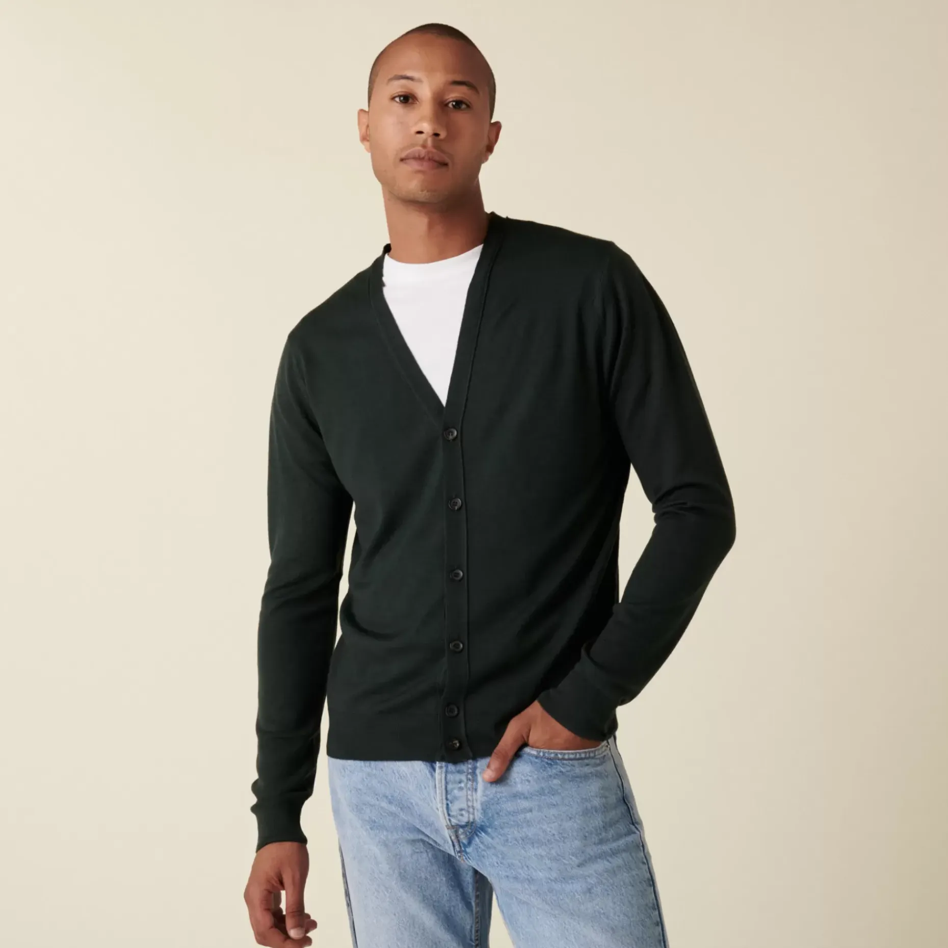 Maison Montagut Vestes Et Gilets>Gilet Boutonne Avec Logo En Laine Merinos - Etienne