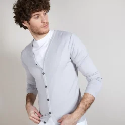 Maison Montagut Vestes Et Gilets>Gilet Boutonne En Laine Merinos - Brad