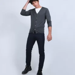 Maison Montagut Vestes Et Gilets>Gilet Boutonne En Laine Merinos - Brad