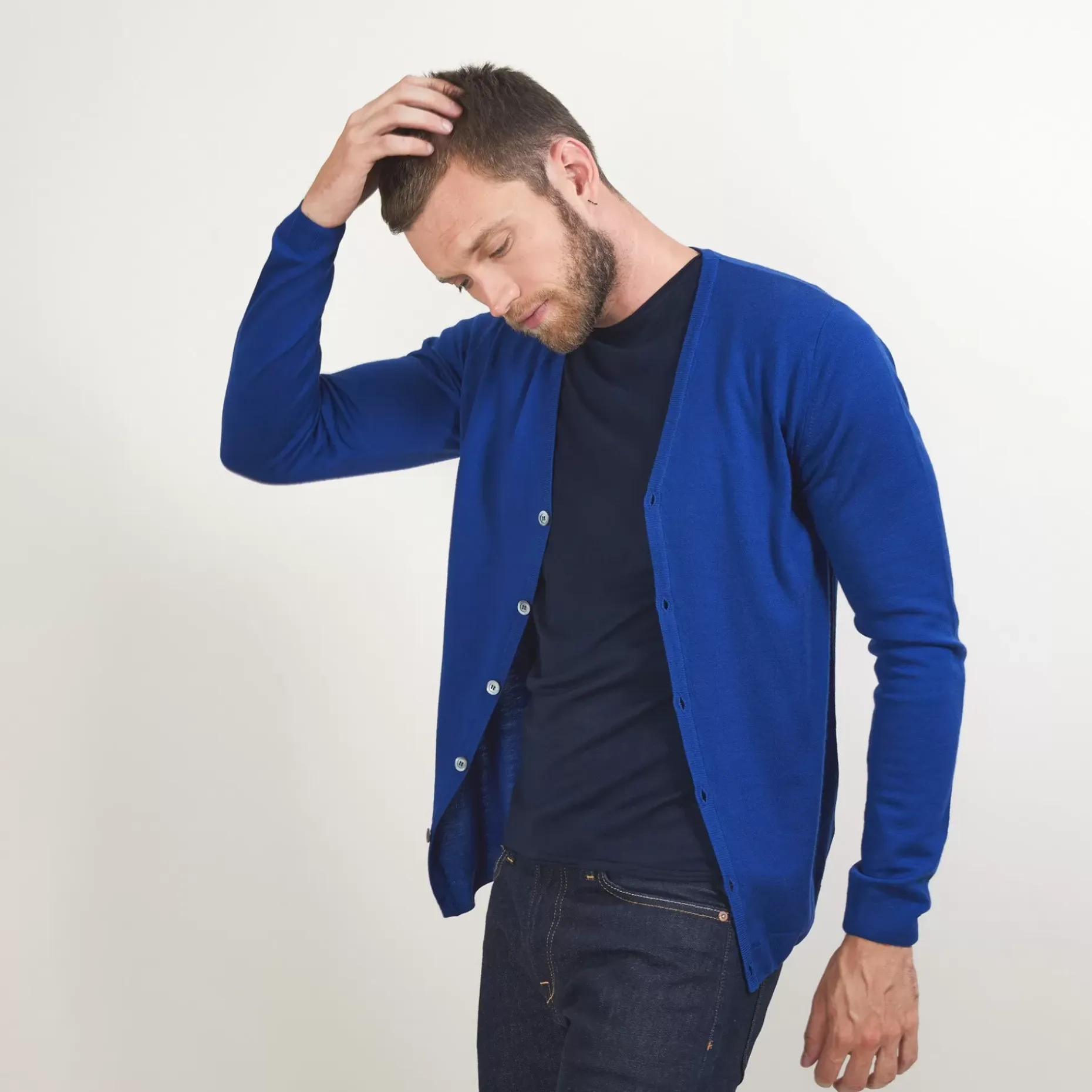 Maison Montagut Vestes Et Gilets>Gilet Boutonne En Laine Merinos - Brad