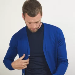 Maison Montagut Vestes Et Gilets>Gilet Boutonne En Laine Merinos - Brad