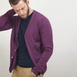 Maison Montagut Vestes Et Gilets>Gilet Boutonne En Laine Merinos - Brad