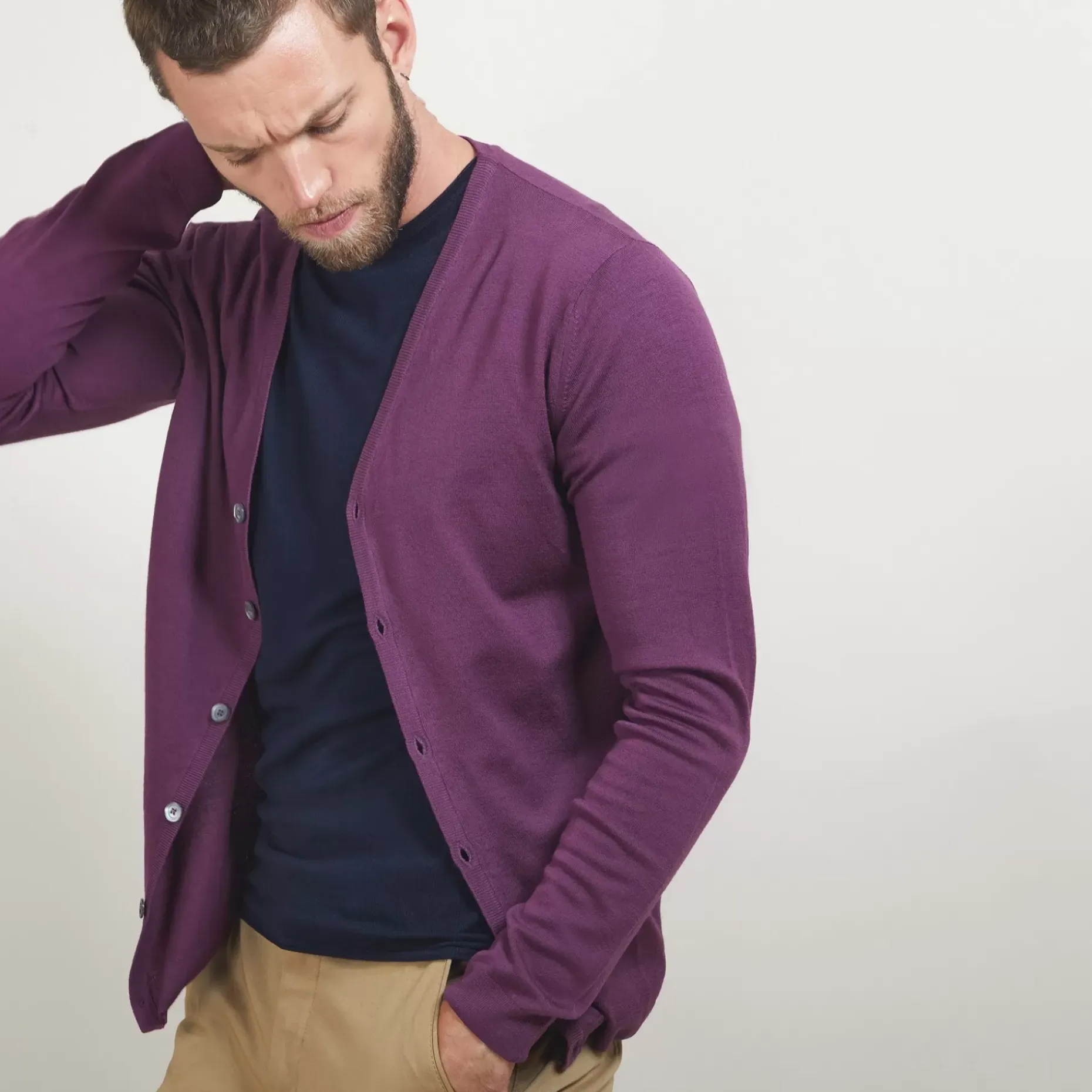 Maison Montagut Vestes Et Gilets>Gilet Boutonne En Laine Merinos - Brad