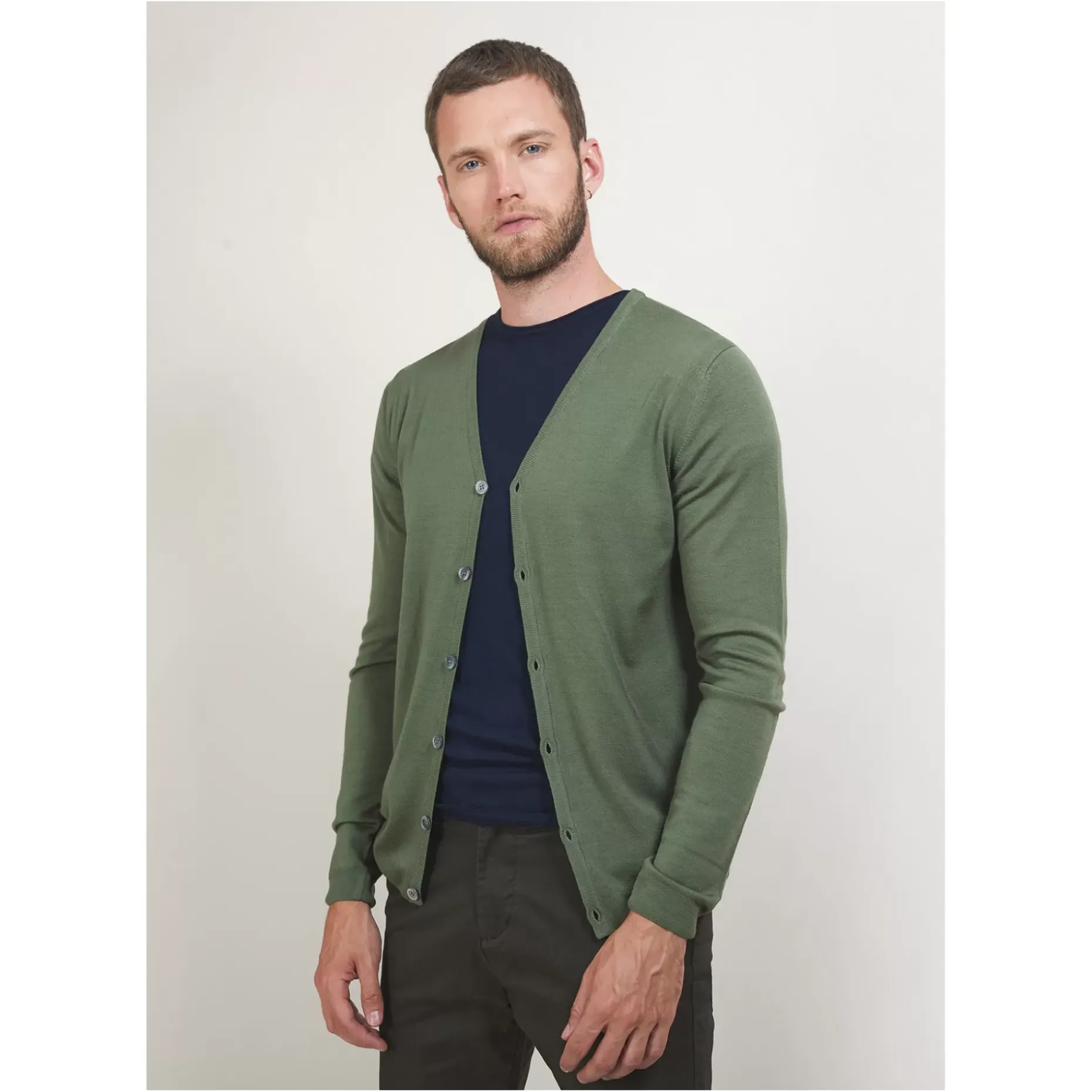 Maison Montagut Vestes Et Gilets>Gilet Boutonne En Laine Merinos - Brad
